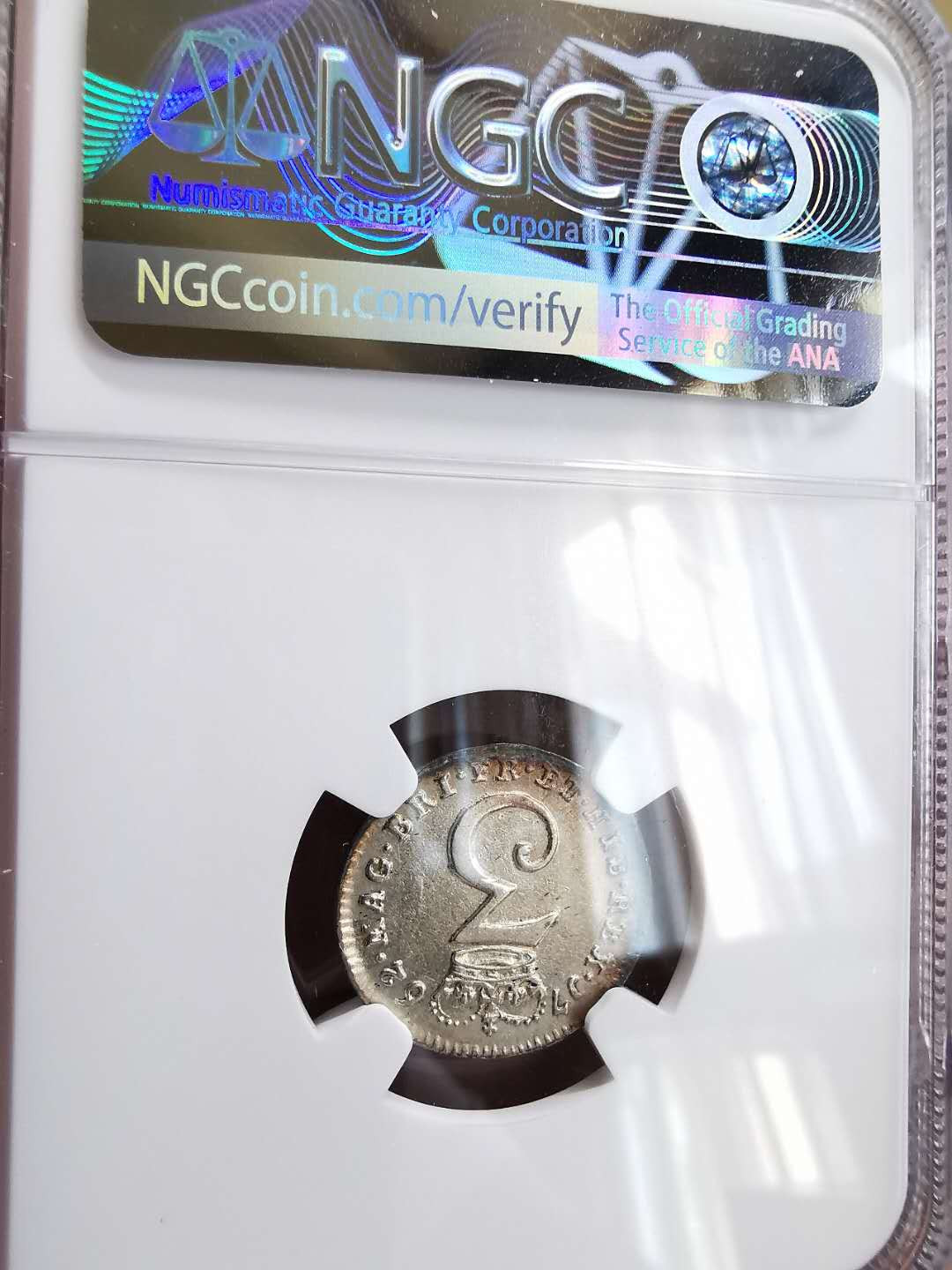 凡希社世界钱币微拍第一百六十四期 1762/3英国乔三3便士NGC-AUD