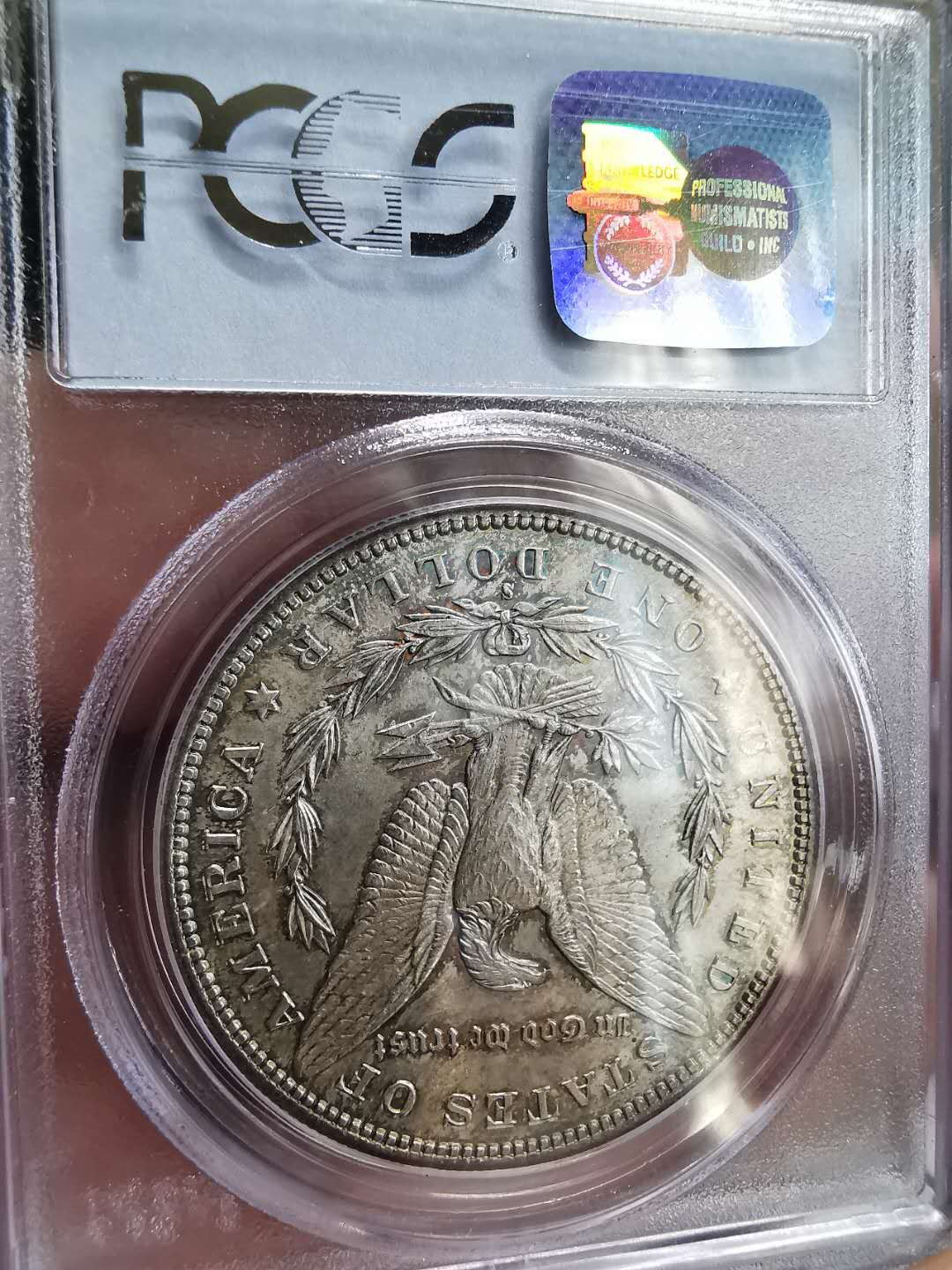 凡希社世界钱币微拍第一百六十四期 1881S美国摩根壹圆PCGS-MS64五彩