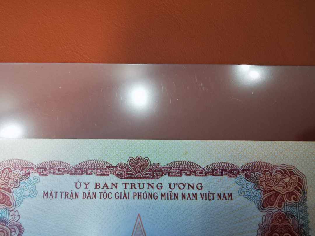 【鲸贝乐淘★自动结拍】千字文·第“陈根委翳，落叶飘摇”号拍卖·两拍包邮 【中国代印★越南🇻🇳 】1968年20XU，全新全品UNC ，稀有AA冠，有个小黄斑