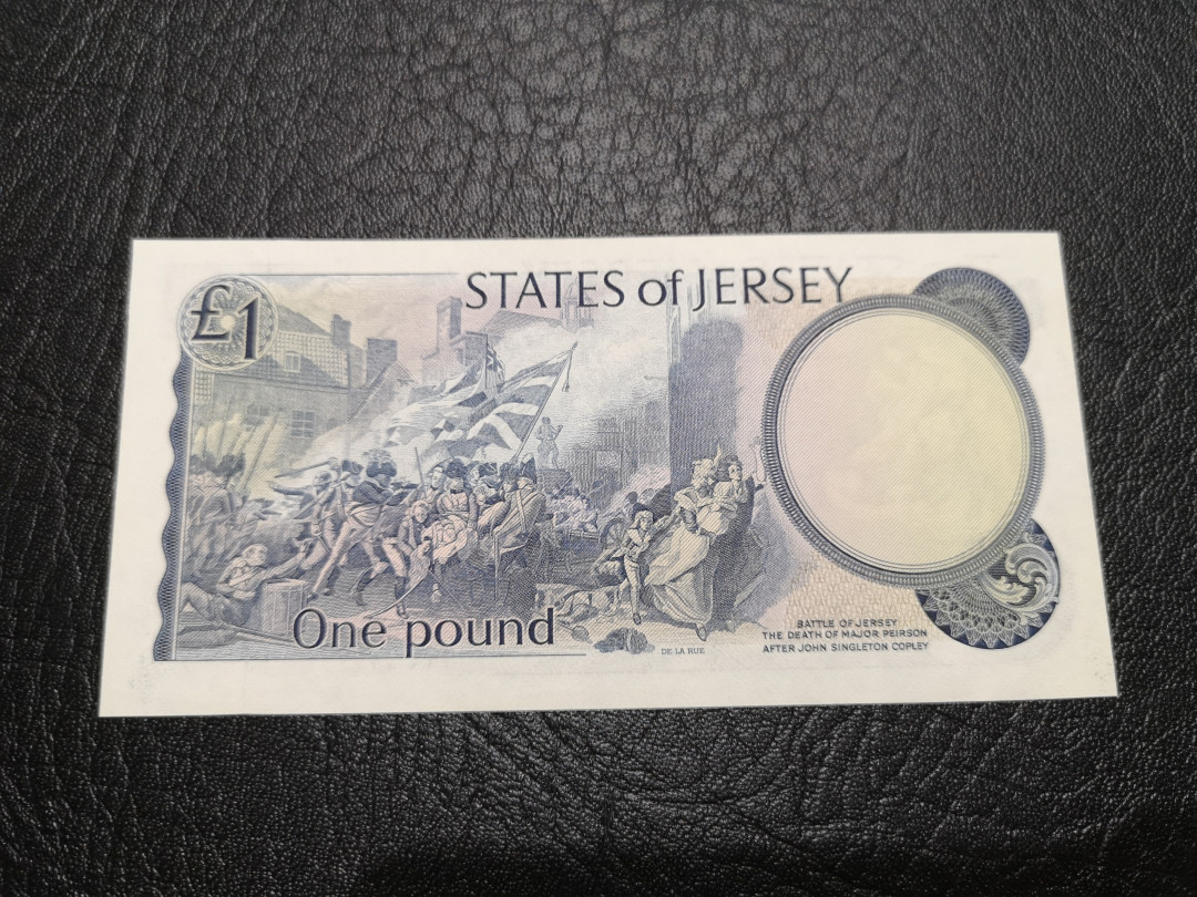 《外钞收藏家》第一百一十九期拍卖（本期106件拍品） 泽西1镑 全新UNC 精致小钞