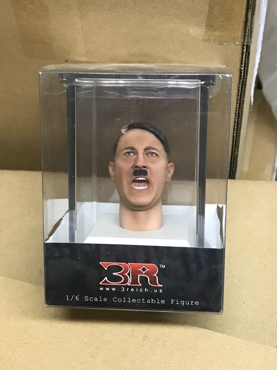 零元拍：3R 1/6 蜡像级 老希张嘴头雕，全新未拆。
