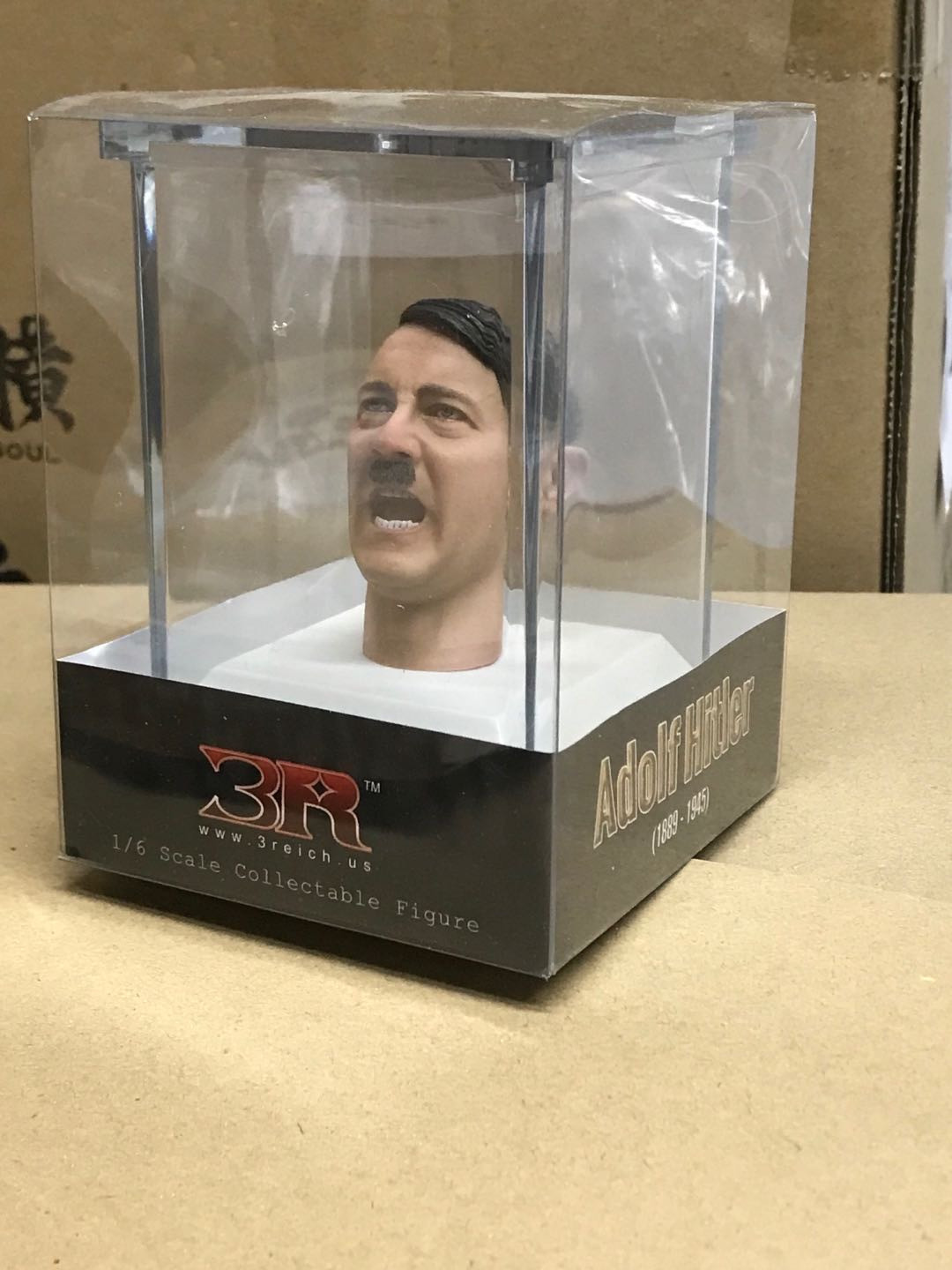 零元拍：3R 1/6 蜡像级 老希张嘴头雕，全新未拆。