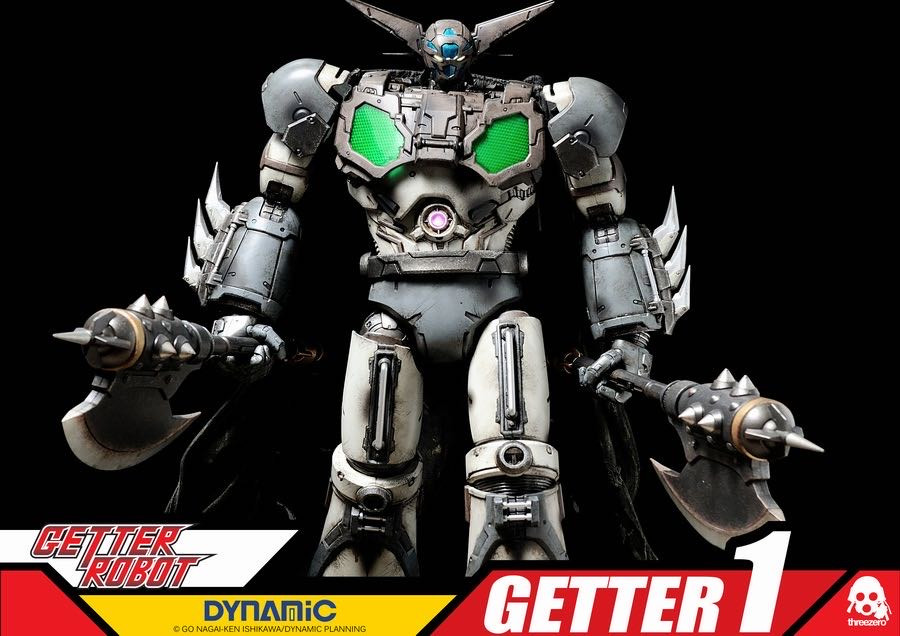 零元拍：ThreeZero X 永井豪 16寸 三一万能侠 一号机 Getter 1 黑色官网版，全新未拆。