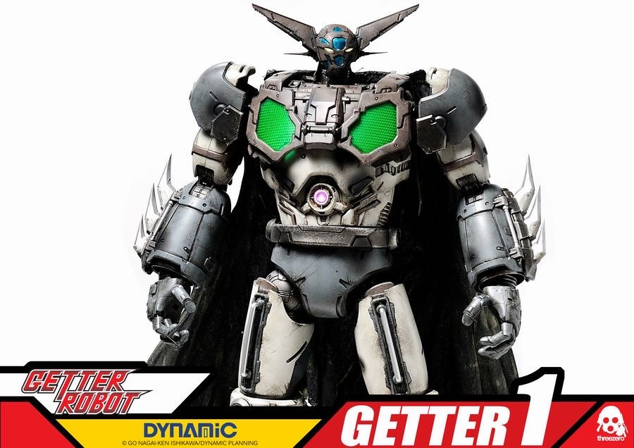 零元拍：ThreeZero X 永井豪 16寸 三一万能侠 一号机 Getter 1 黑色官网版，全新未拆。