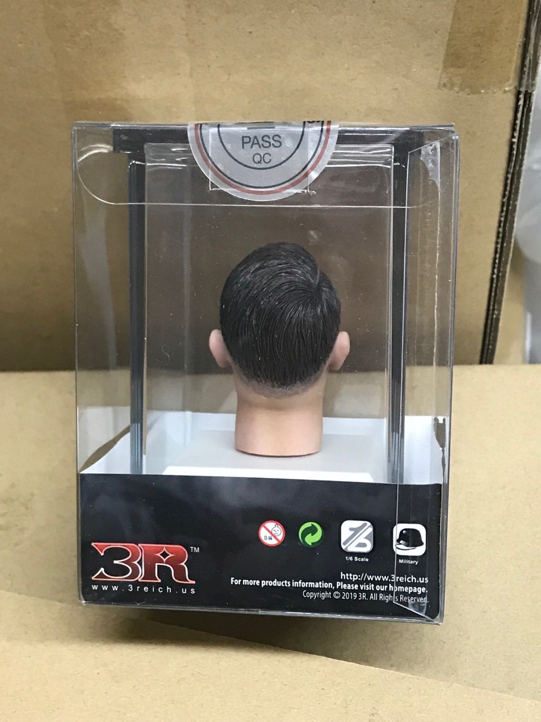 零元拍：3R 1/6 蜡像级 老希张嘴头雕，全新未拆。
