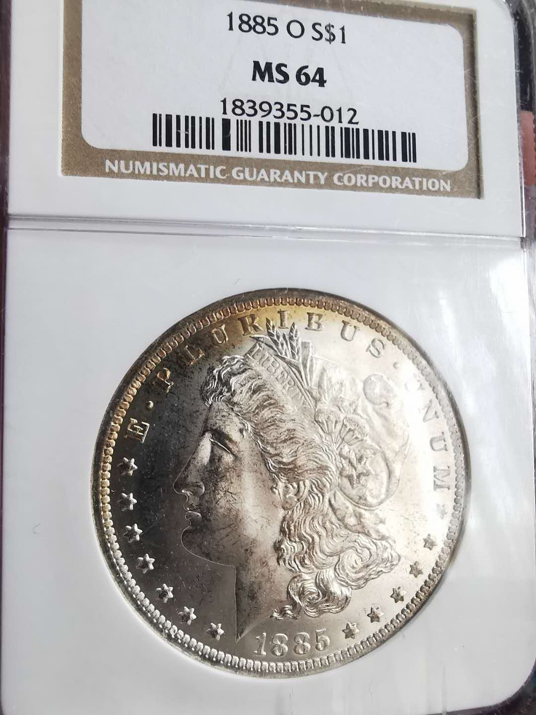 凡希社世界钱币微拍第一百六十五期 1885O摩根壹圆NGC-MS64