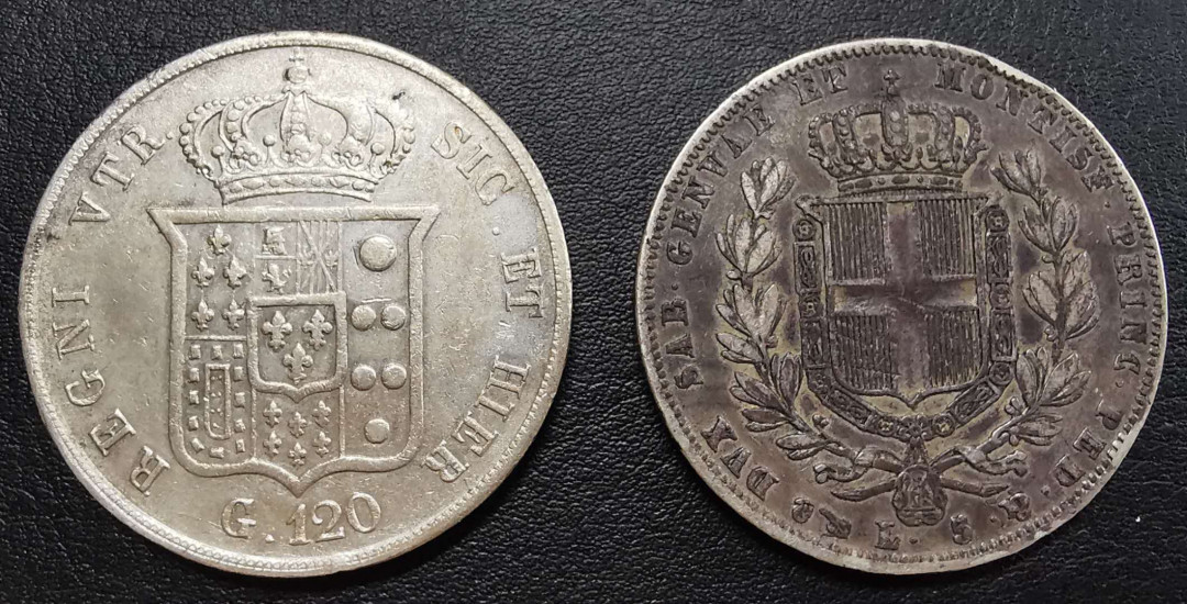 凡希社世界钱币微拍第一百六十五期 意大利邦国大银一对美品