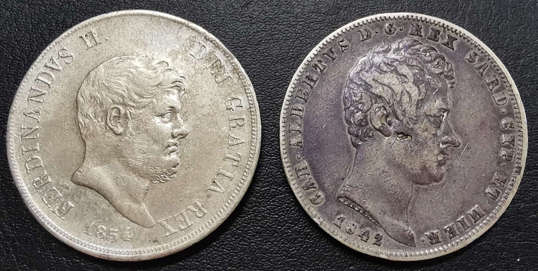 凡希社世界钱币微拍第一百六十五期 意大利邦国大银一对美品