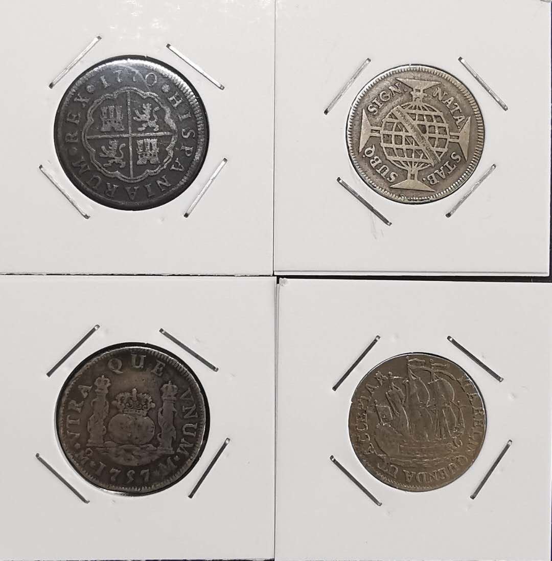 凡希社世界钱币微拍第一百六十五期 各国银辅币四枚