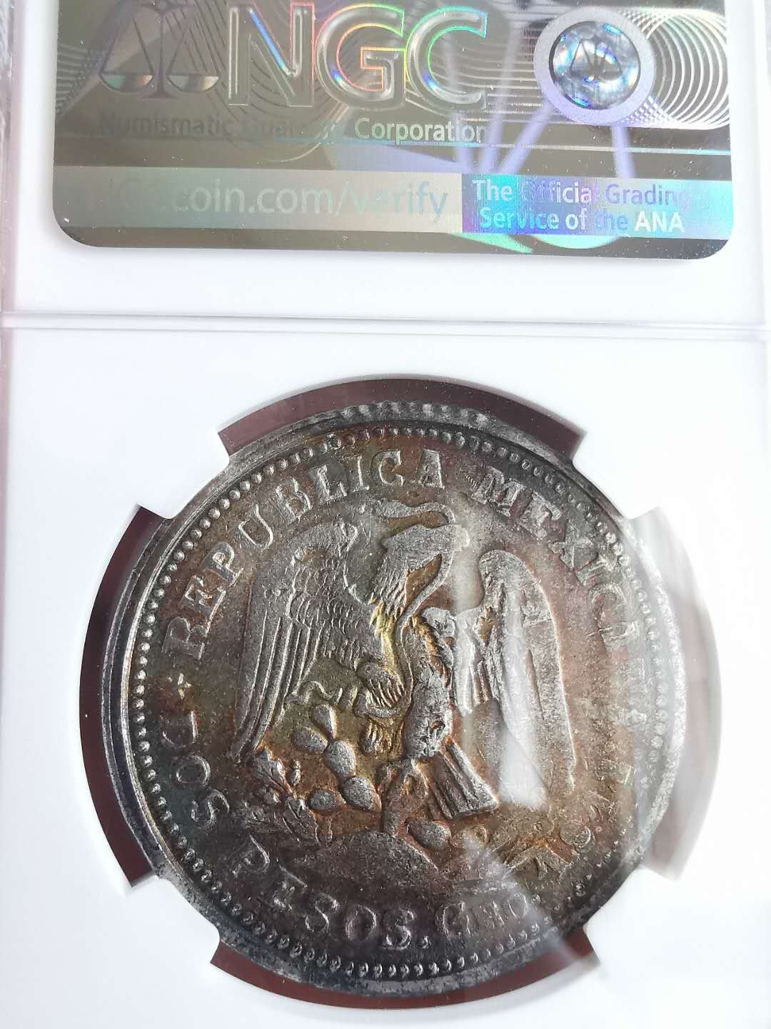 凡希社世界钱币微拍第一百六十五期 荐！1914墨西哥内战2比索含金大银NGC-MS63