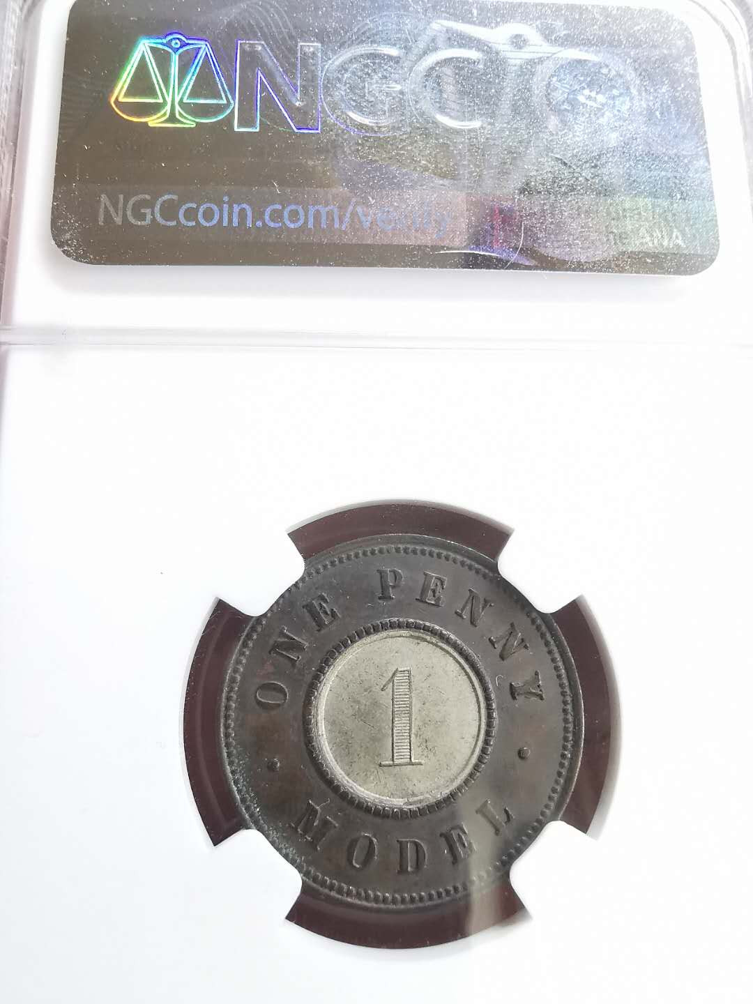 凡希社世界钱币微拍第一百六十五期 1844英国小维双金属便士NGC-MS63