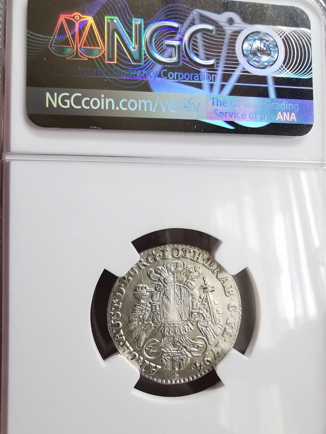 凡希社世界钱币微拍第一百六十五期 1794奥属尼德兰14L银NGC-AUD