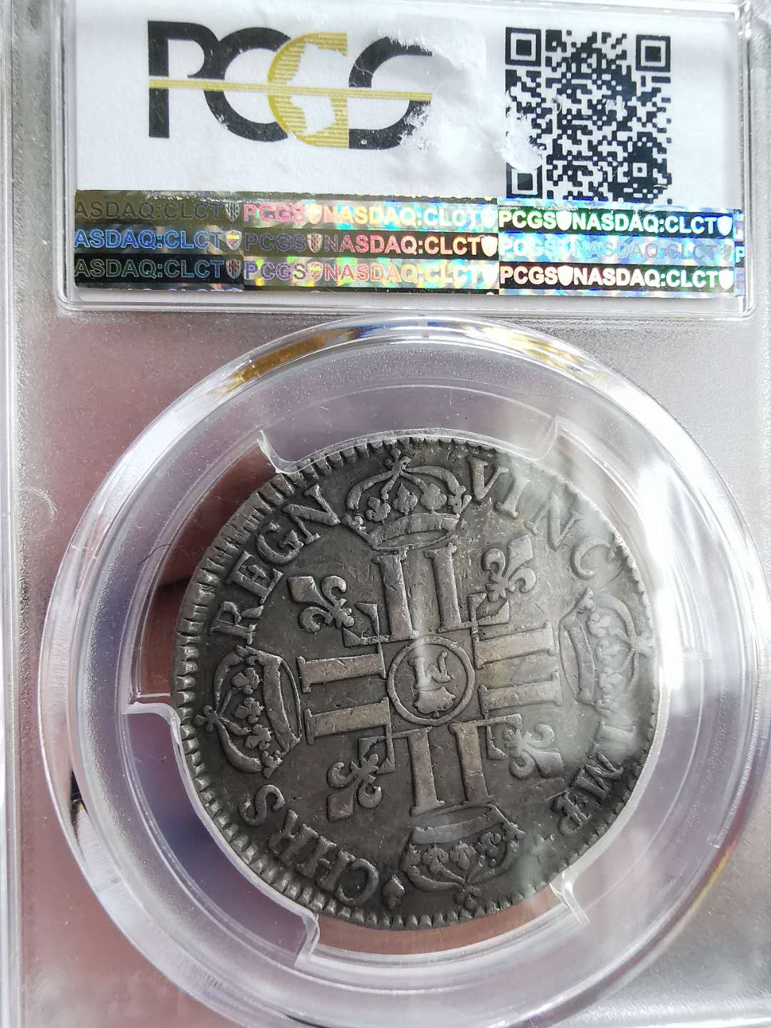 凡希社世界钱币微拍第一百六十五期 1691法国路易十四1/2埃居PCGS-VF25