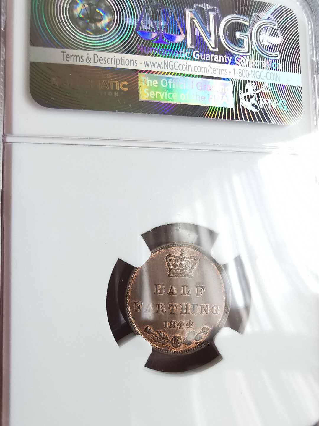 凡希社世界钱币微拍第一百六十五期 1844英国小维1/2法新NGC-MS63