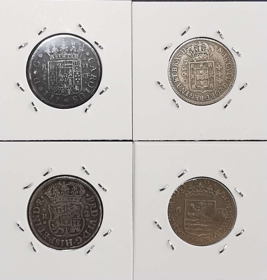 凡希社世界钱币微拍第一百六十五期 各国银辅币四枚