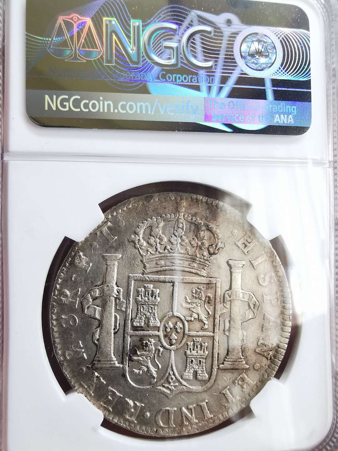 凡希社世界钱币微拍第一百六十五期 1803墨西哥卡四双柱NGC-XFD