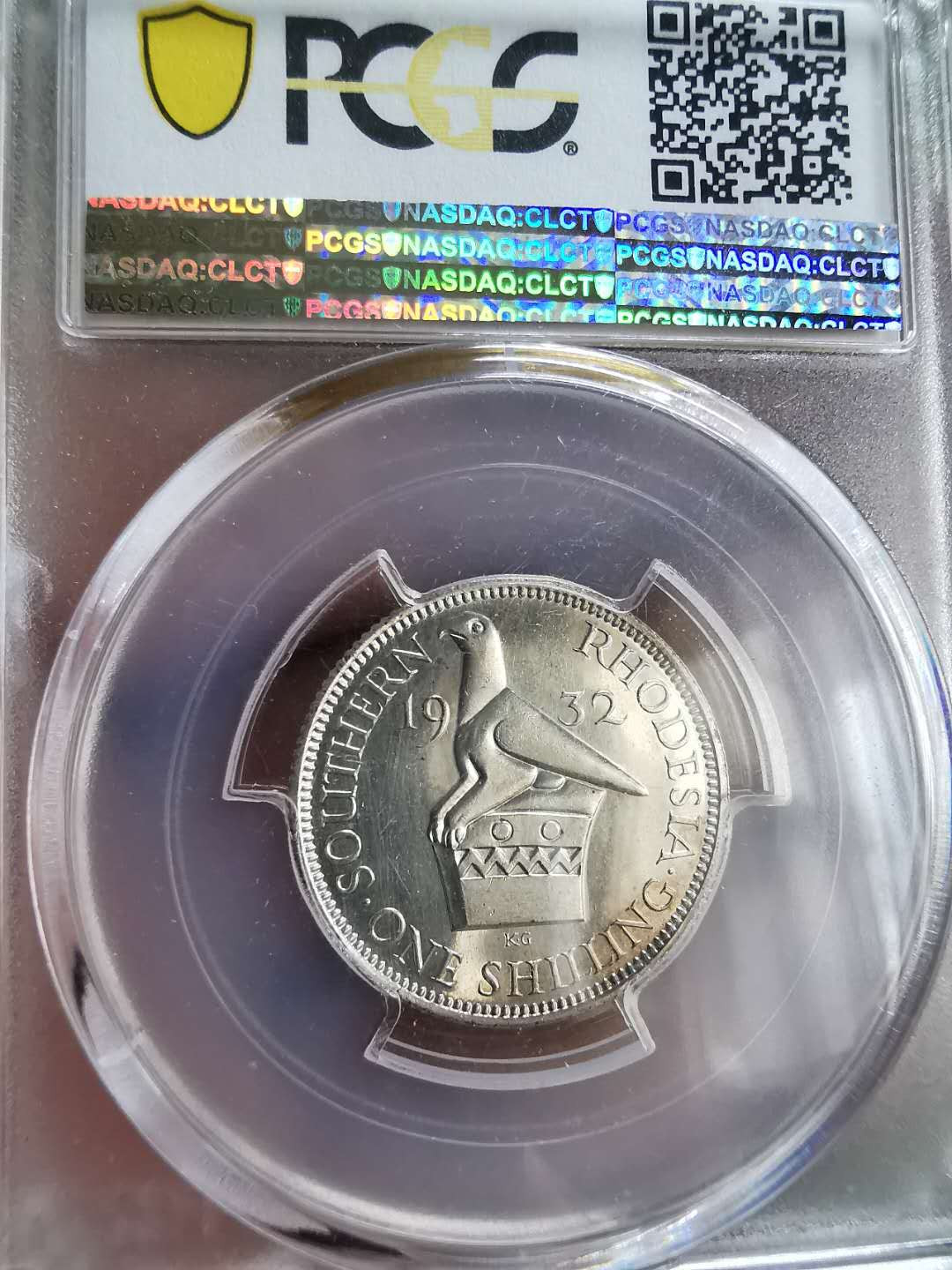 凡希社世界钱币微拍第一百六十五期 1932英属南罗德西亚精铸先令PCGS-PF64