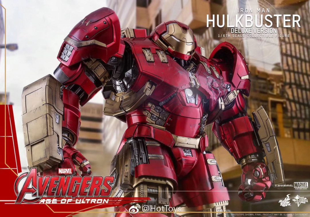 零元拍：HotToys MMS510 1/6 复联2  MK44 反浩克装甲2.0 豪华版，全新未拆，外箱有破损。