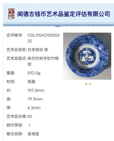 N&C 第十八期： 五花八门畅拍场 - 日本明治钵 闻德评级82分