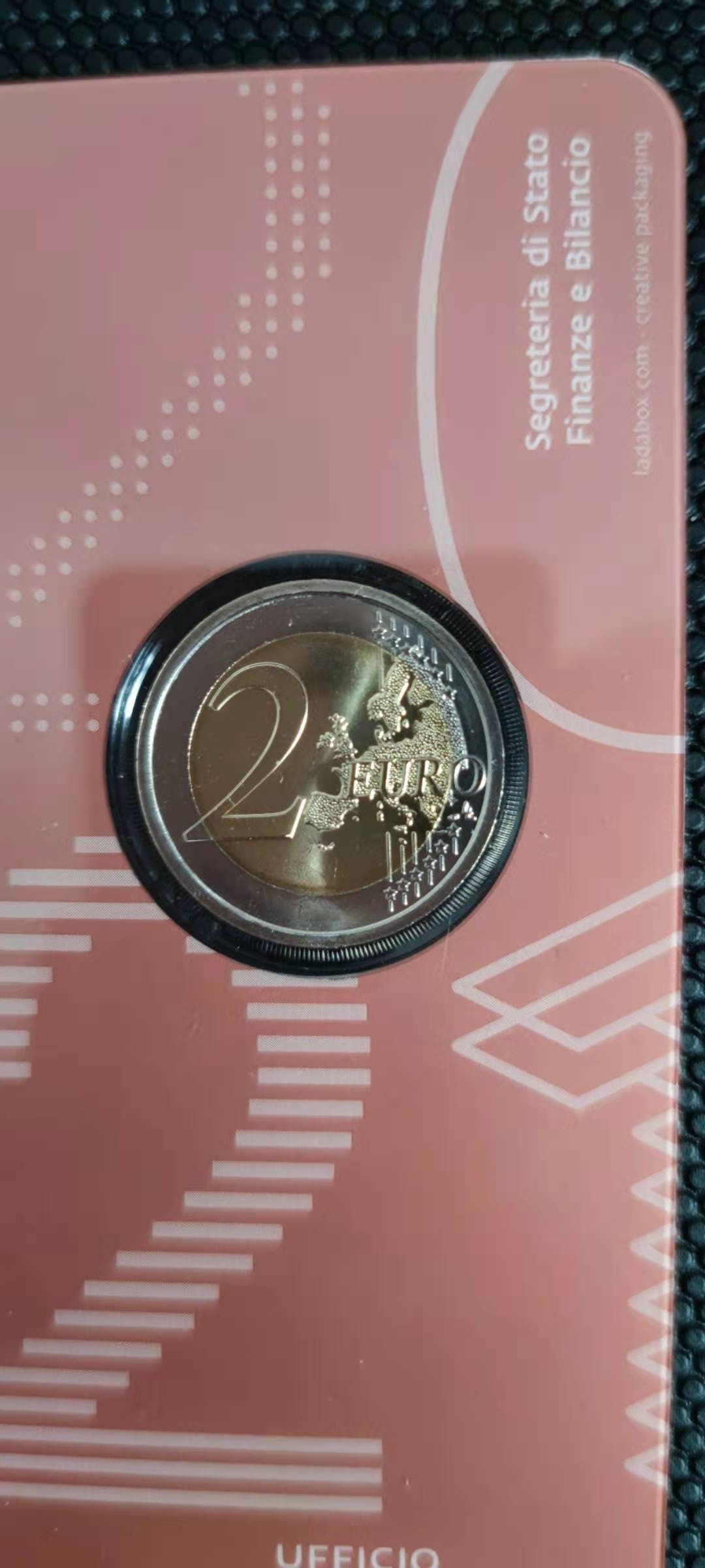 【随心拍&Getcoins】钱币拍卖第九十六期～ 圣马力诺2021年卡拉瓦乔诞辰450周年2欧纪念币 原厂卡装