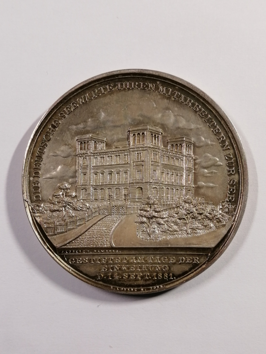 喜迎🐂年艺术麦朵尔第十八场拍卖 汉堡海事天文台铜章