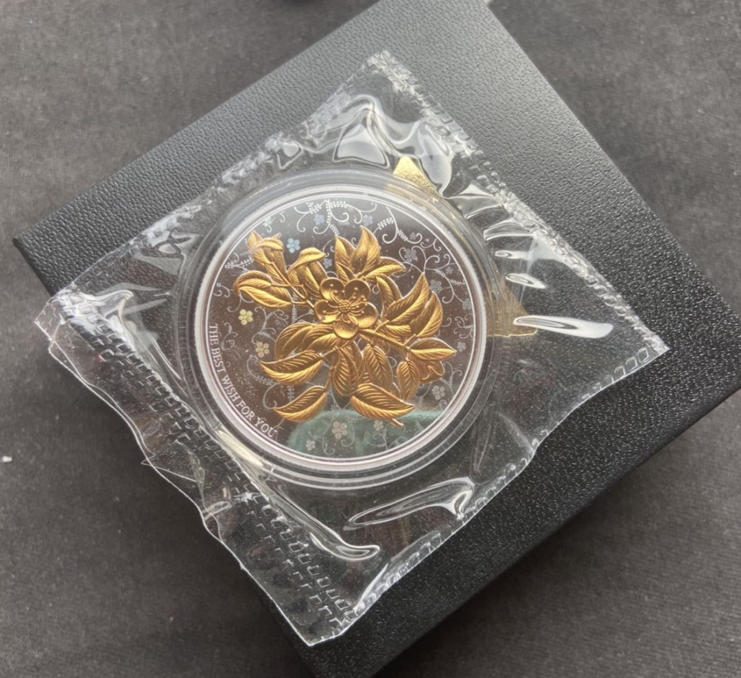 【随心拍&Getcoins】钱币拍卖第九十六期～ 【七夕小礼品】桃心镀银炫彩章～