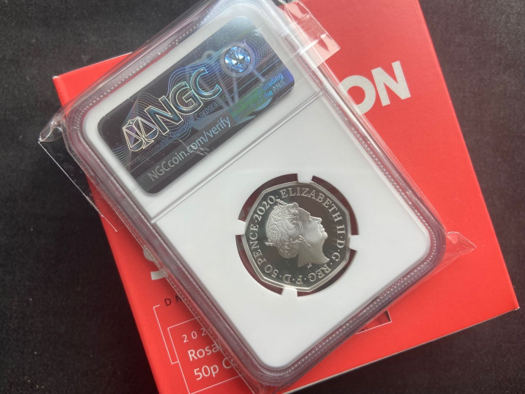 【随心拍&Getcoins】钱币拍卖第九十六期～ 【英国】dna双螺旋银币ngc70