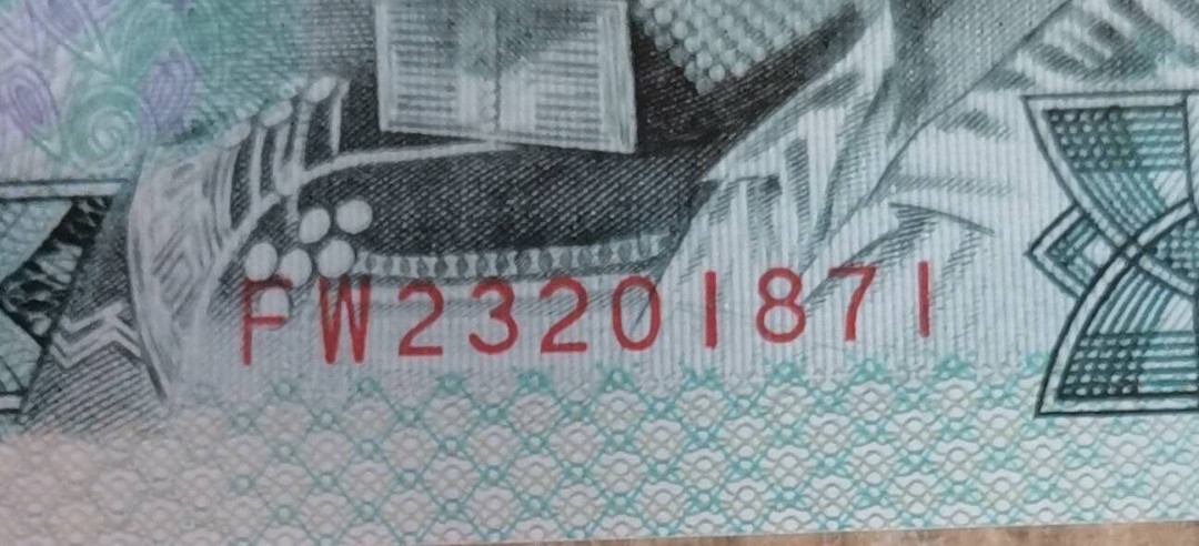 小铜钿线币收藏，荧光之王绿幽灵专场拍卖No2 绿幽灵趣味顶领码系列：FW23201871无4绿幽灵，荧光之王标，PMG66E，顶领码一枚