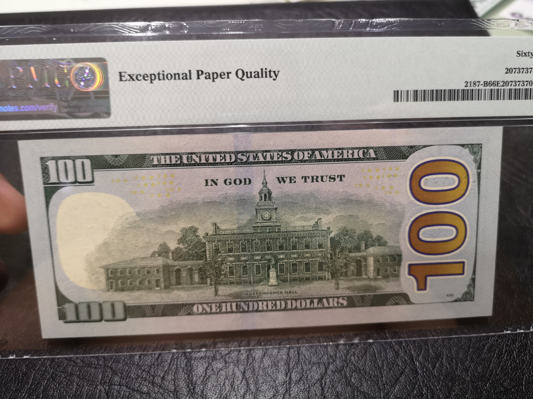 《外钞收藏家》第一百二十期拍卖 2009年100美元  PMG66 7777狮子号