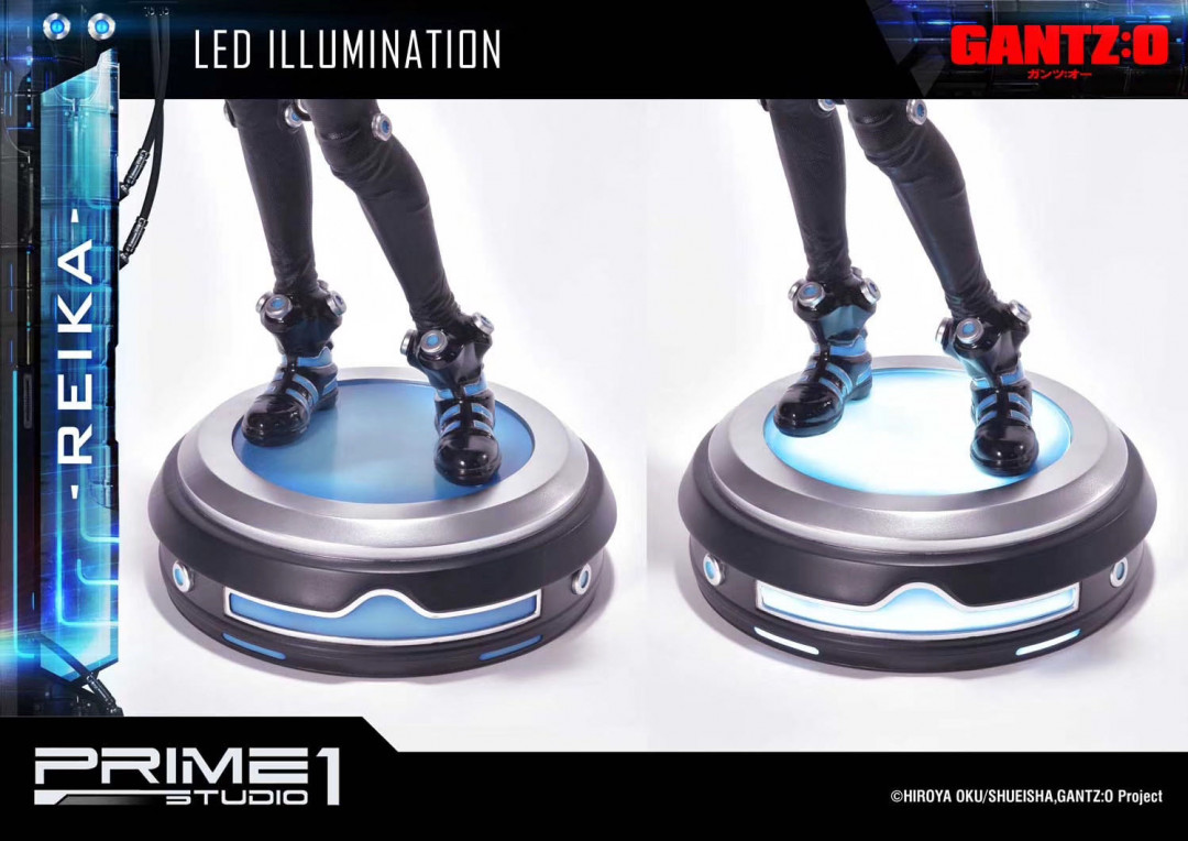 零元拍：Prime 1 Studio PMGTZ-01 1/4 GANTZ:O杀戮都市O Reika下平玲花 黑色版雕像全高53厘米，仅开盒。