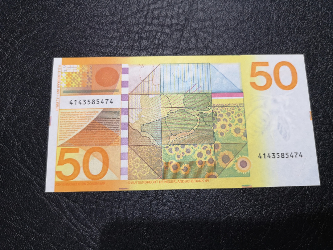 《外钞收藏家》第一百二十期拍卖 1982年荷兰50盾 向日葵 全新绝品