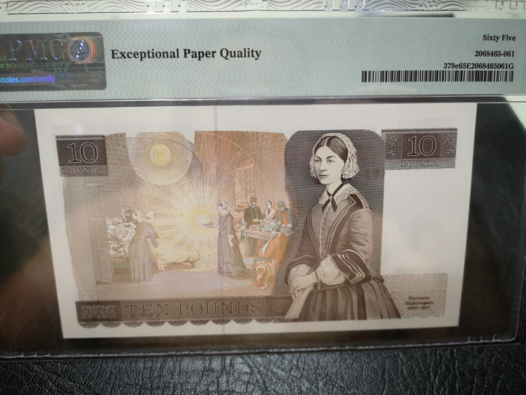 《外钞收藏家》第一百二十期拍卖 1988-91年英国D10镑 PMG65