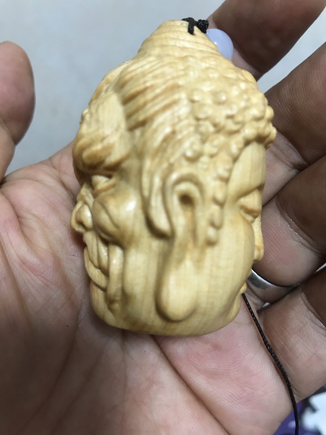 缤纷拍406期(一口价） 崖柏手玩把件：一念之间