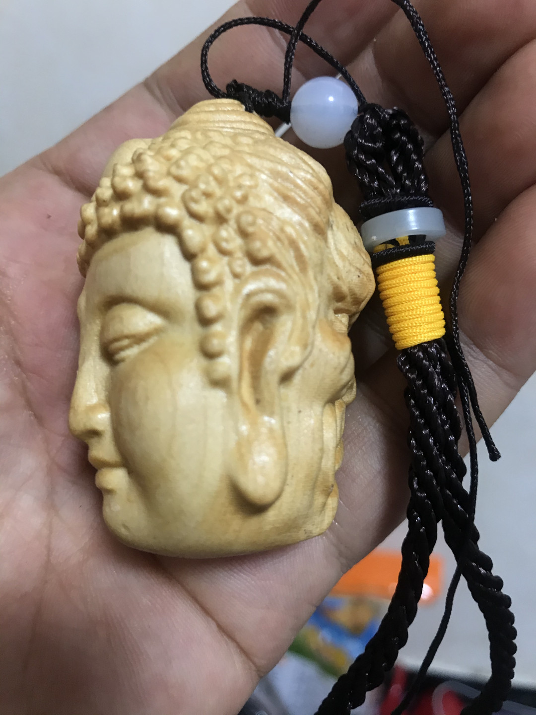 缤纷拍406期(一口价） 崖柏手玩把件：一念之间