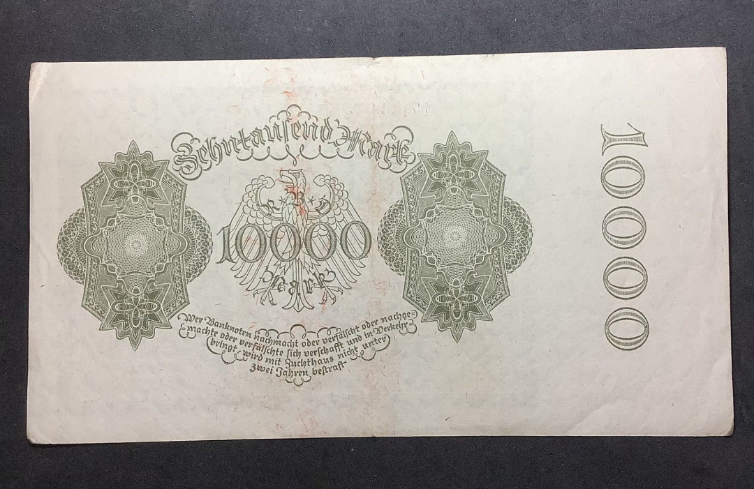2021年外国纸币 德国1922年10000马克纸币
