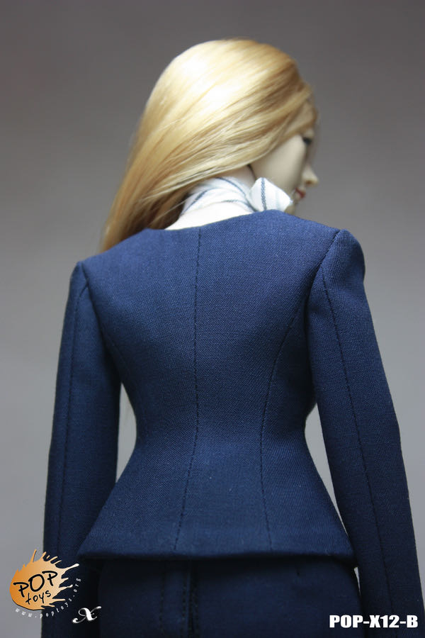 零元拍：POPTOYS：1/6 X12 型系列- 女性职业装服饰套装，不含头雕素体。