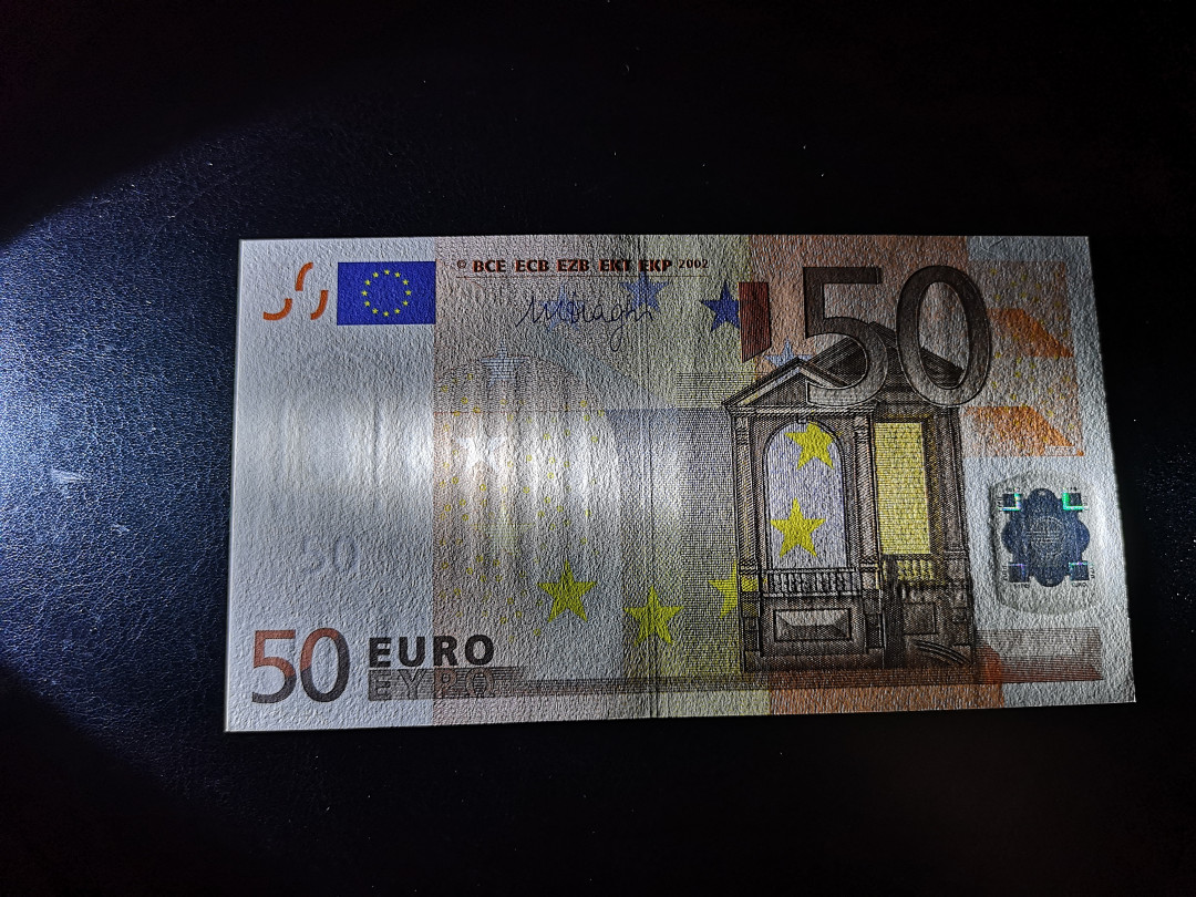 《外钞收藏家》第一百二十一期拍卖 2002年版50欧元 三签  全新UNC