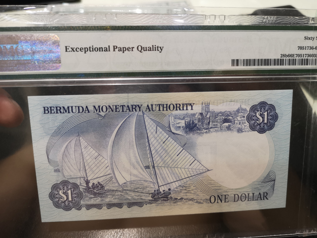 《外钞收藏家》第一百二十一期拍卖 1982年百慕大1刀 PMG66
