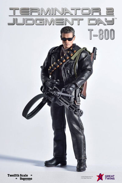 零元拍：Great Twins 1/12 终结者2 审判日 T-800阿诺 可动人偶，全新未拆。 - 零元拍：Great Twins 1/12 终结者2 审判日 T-800阿诺 可动人偶，全新未拆。