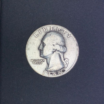 《竞宝斋》微拍-路演拍卖 - 美国1945年25美分银币