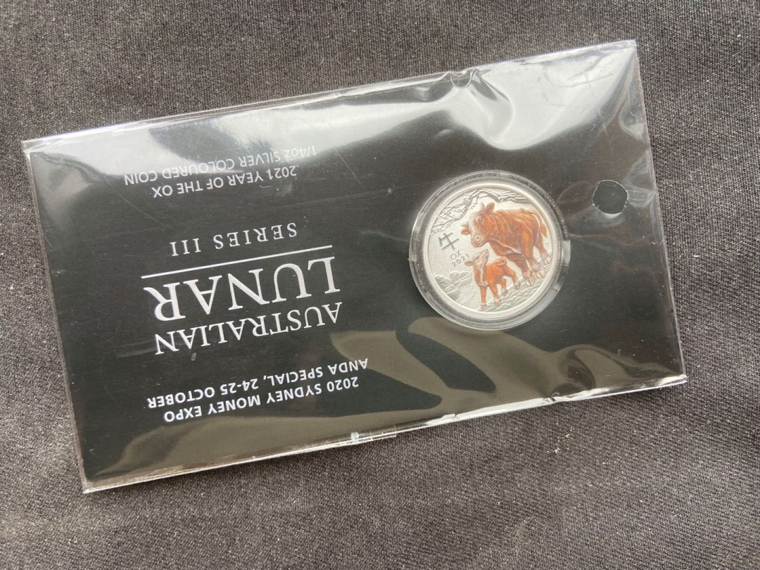 【随心拍&Getcoins】钱币拍卖第九十七期～ 【澳大利亚】1/4oz生肖小银币卡册版～