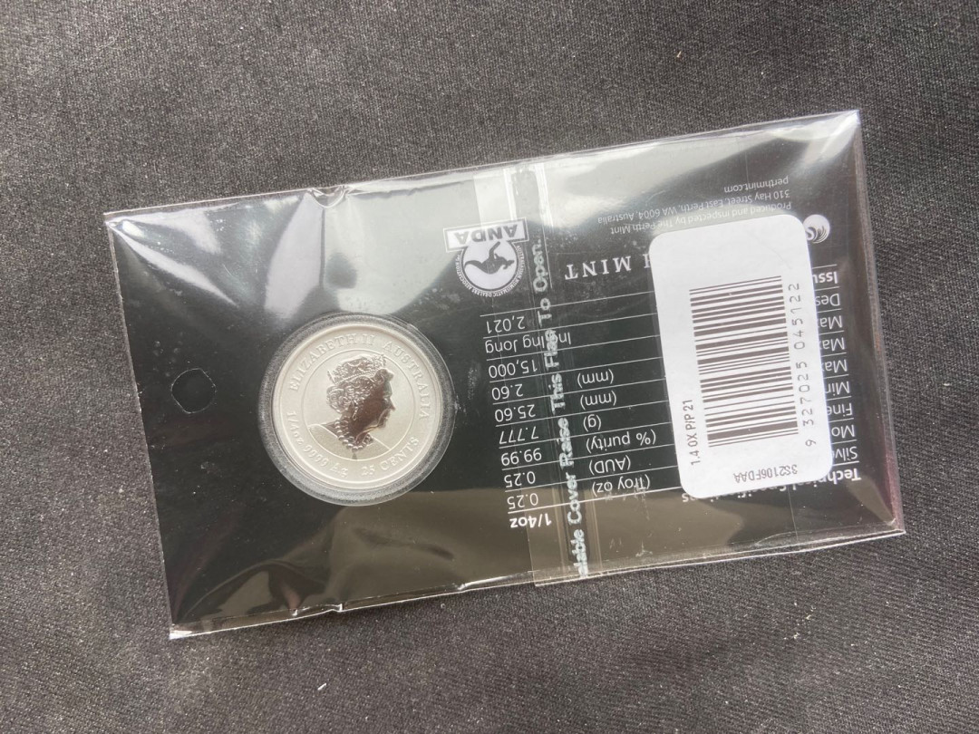 【随心拍&Getcoins】钱币拍卖第九十七期～ 【澳大利亚】1/4oz生肖小银币卡册版～