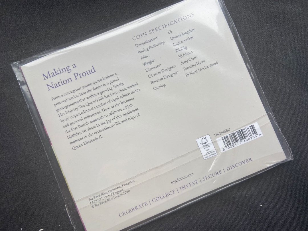 【随心拍&Getcoins】钱币拍卖第九十七期～ 【英国】女王95周年卡册【普通版】