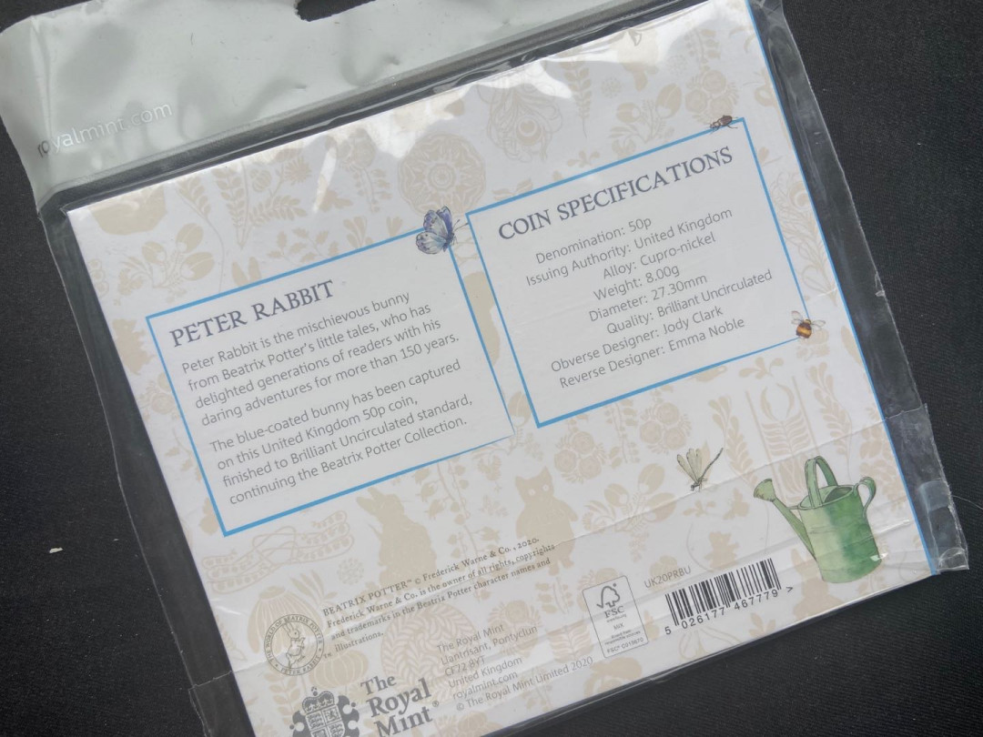 【随心拍&Getcoins】钱币拍卖第九十七期～ 【英国】比得兔卡册萌萌哒