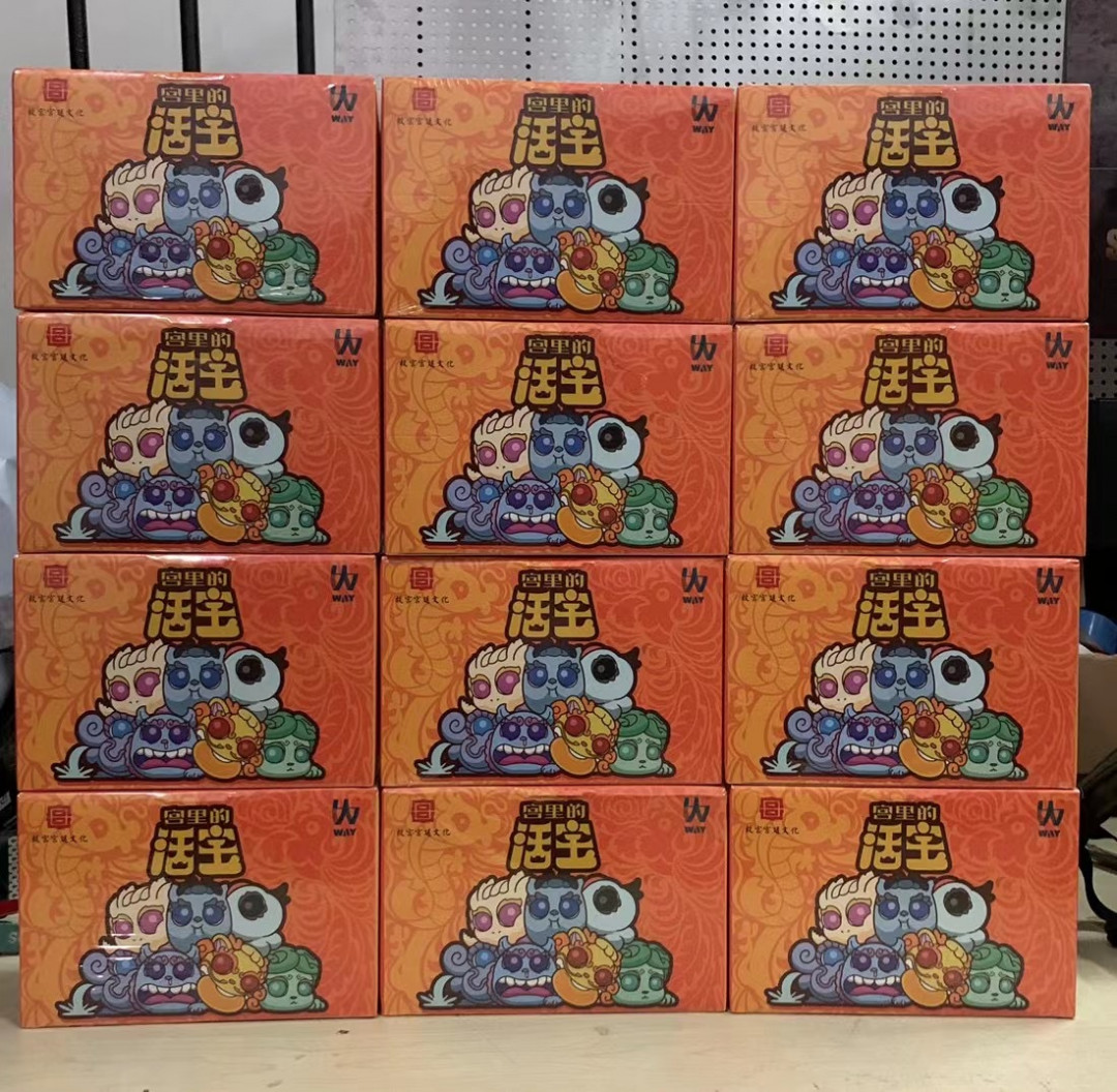 零元拍：宫里的活宝 中国古典神兽手办盲盒 7-9cm高，一盒6只，全新未拆。