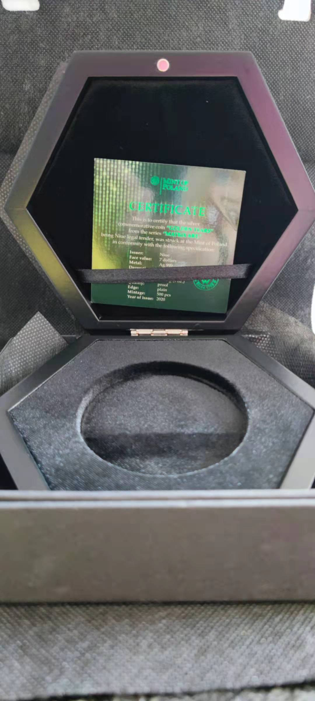 【随心拍&Getcoins】钱币拍卖第九十八期～ 纽埃2020年克里姆特名画黄金眼泪3盎司纪念彩银币