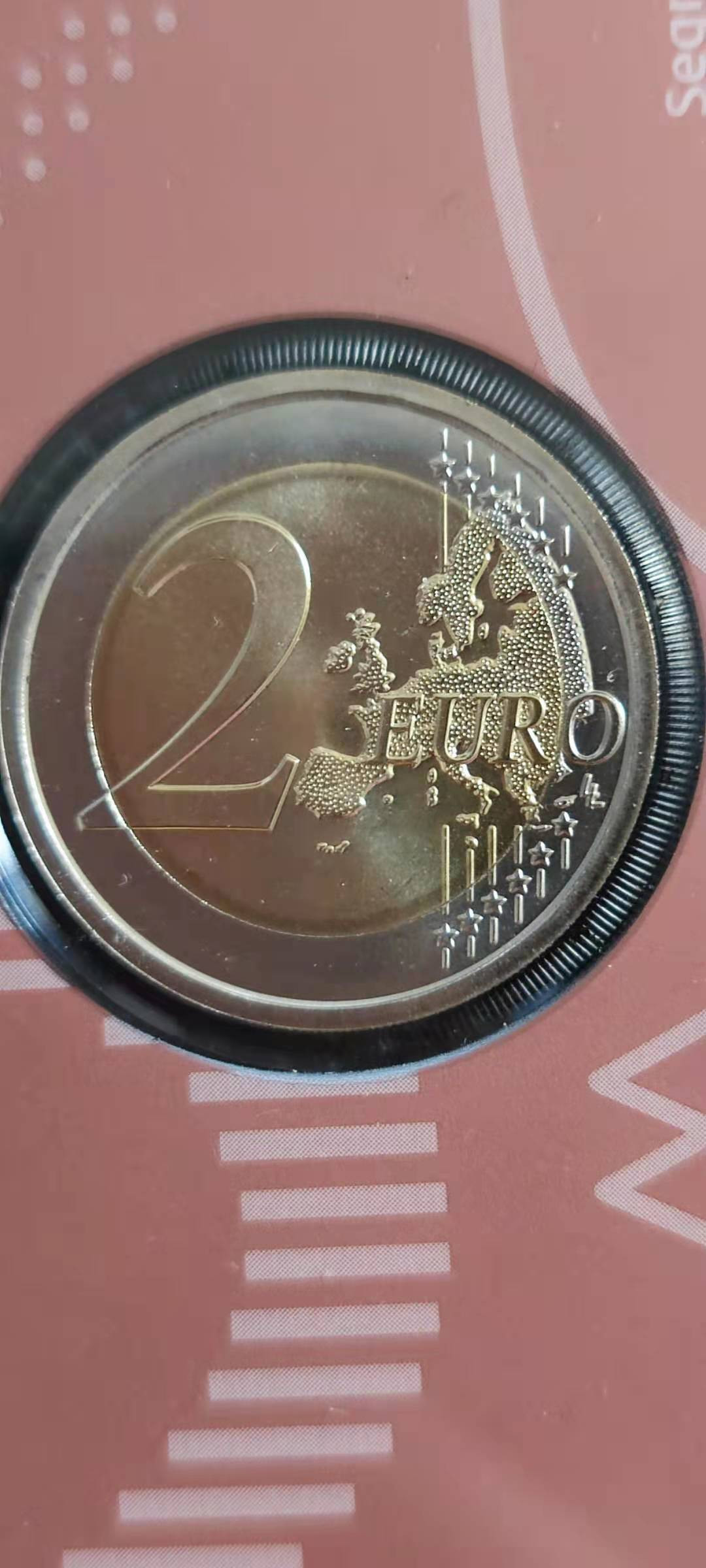 【随心拍&Getcoins】钱币拍卖第九十八期～ 圣马力诺2021年卡拉瓦乔诞辰450周年2欧纪念币 原厂卡装