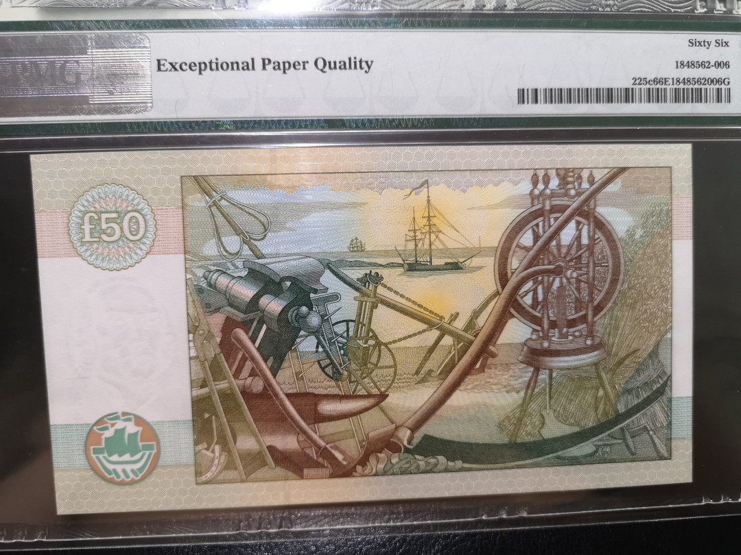 《外钞收藏家》第一百二十二期拍卖（共76件） 2006年苏格兰50镑 PMG66