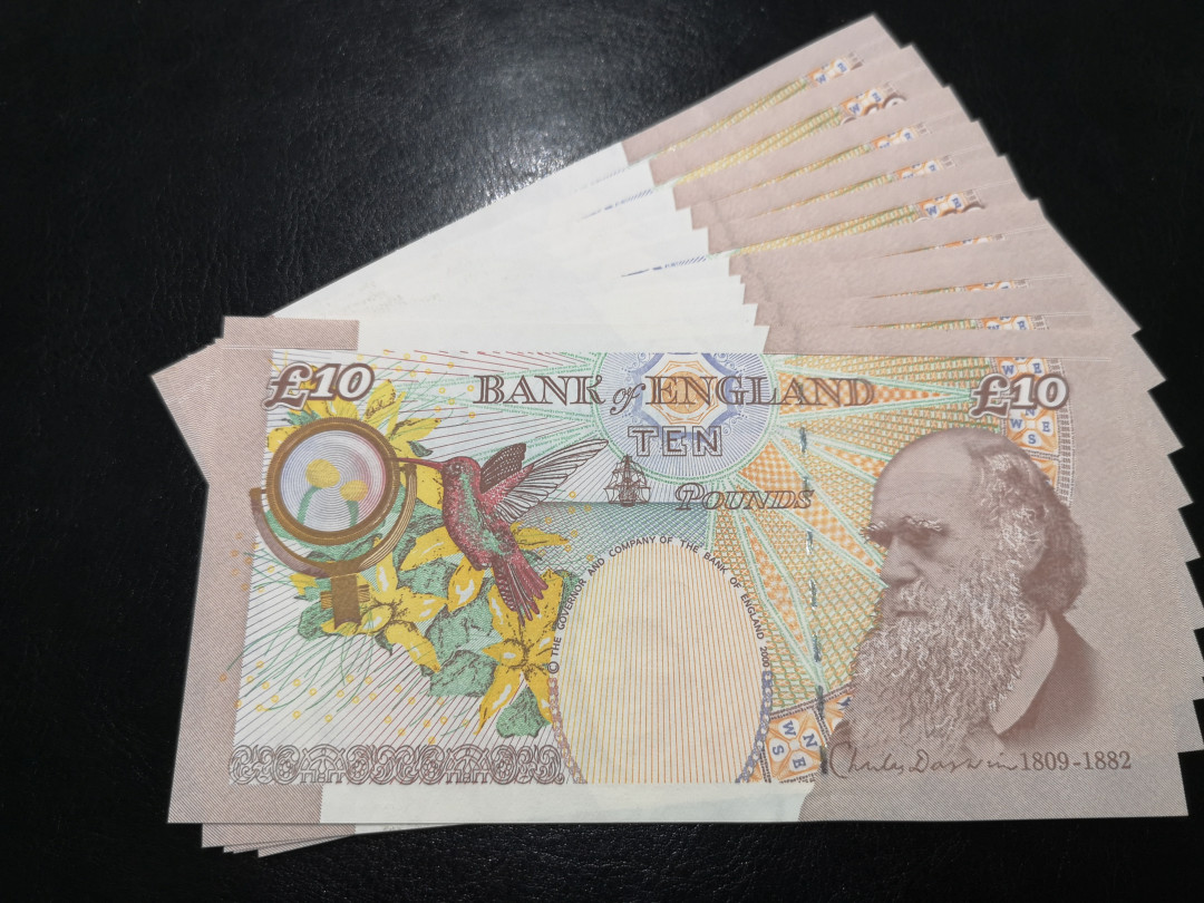 《外钞收藏家》第一百二十二期拍卖（共76件） 英国E序列10镑 标十全新UNC