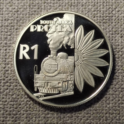 0起1拍-纯粹捡漏拍-37场 - 南非2001年1兰特南非旅游业精制纪念银币-稀少量1784枚